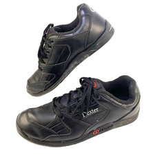 Dexter Ricky II Men's 11.5 M Bowling Shoes Black Slide Rite Soles Lace B1836-1