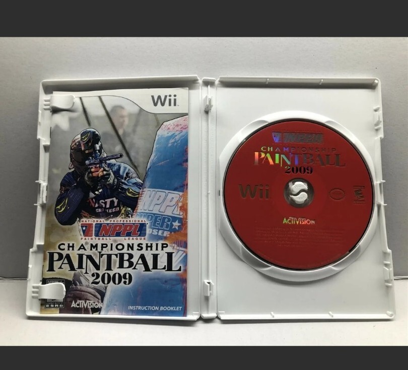 NPPL Championship Paintball 2009 Wii CIB Same Day Ship Read Desc