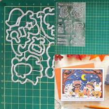 Halloween Metal Cutting Dies Stamp Scrapbooking Paper Crafts Embossing Stencil