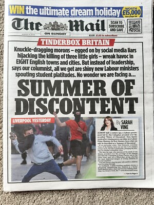 Die Post am Sonntag 4. August 2024 4.8.24 Sommer der Unzufriedenheit