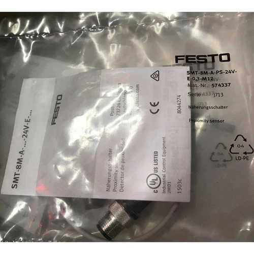 Neu One Festo SMT-8M-A-PS-24V-E-0.3-M12 574337 Näherungsschalter kostenloser Versand - Bild 4 von 4