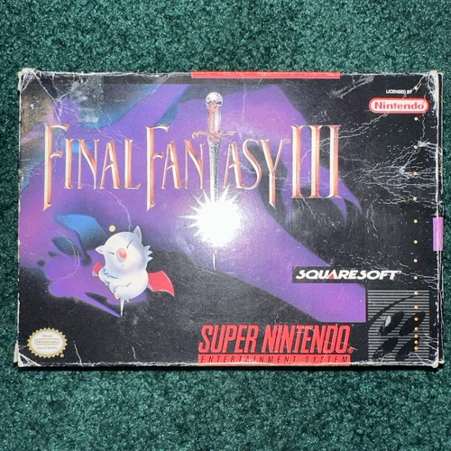  Final Fantasy III (SNES Super Nintendo, 1994) 