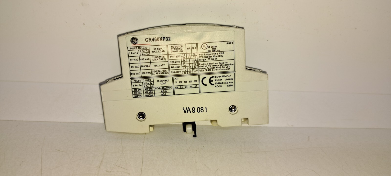 GE CR460XP32 2 Pole 30 Amp Lighting Contactor Block Power Pole Kit eBay