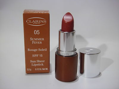 Clarins Summer Fever Sun Sheer Lipstick SPF15  , 05 Sunset Cinnamon 