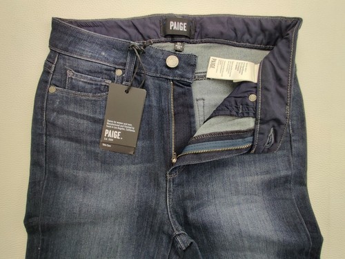 PAIGE Hoxton Ankle Zip Connelly Skinny Wmn Sz 27x29 Denim Blue Stretch Jeans - Picture 3 of 10