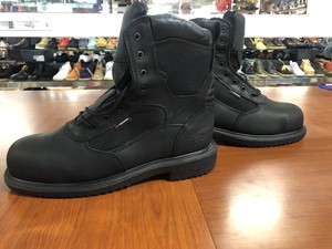 red wing boots steel toe black