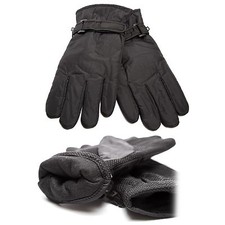 Men's Thermal Insulation Winter Gloves Wind Resist Black Warm Motorcycle Biking