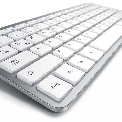 CSL Wireless 2,4Ghz Multimedia Tastatur Keyboard Slim Design QWERTZ LED-Anzeige - Bild 2 von 6
