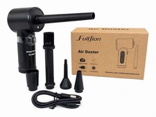 100000 RPM Compressed Air Duster Cordless LED Blower for Cleaning Laptops Etc