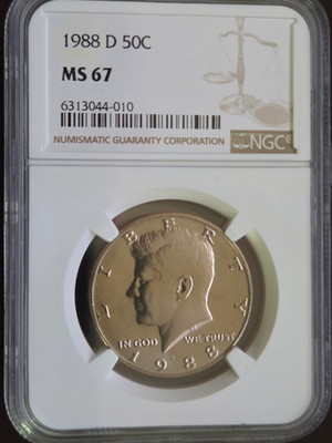 1988 D Kennedy Half Dollar NGC MS67 | eBay