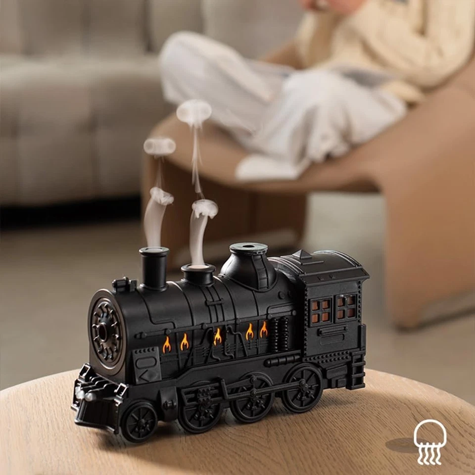 Train diffuser humidifier, night light, vintage train-shaped aroma diffuser - Image 4 of 4