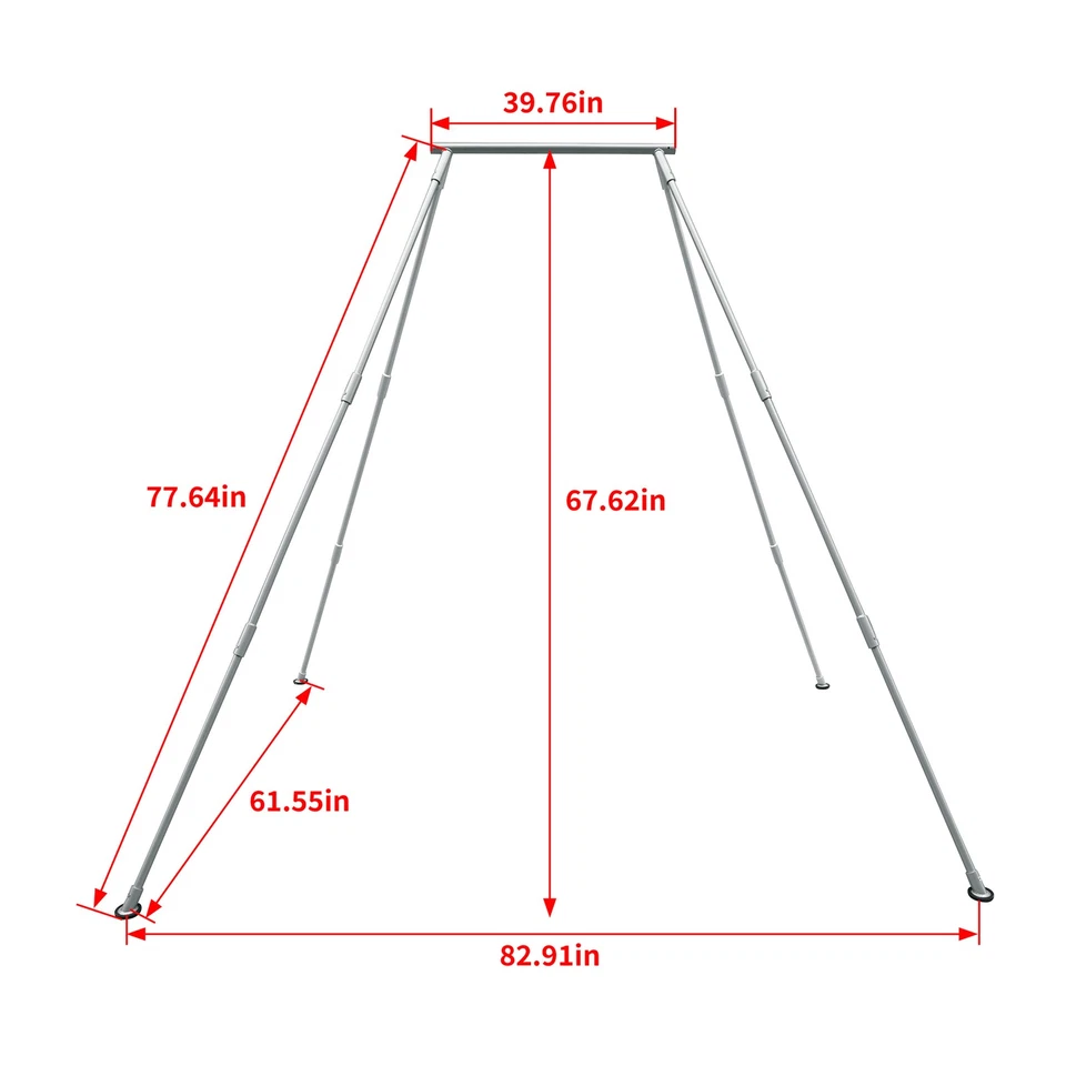 Aerial Yoga Stand Frame Yoga Rig Swing Bar Fitness Indoor And Outdoor Portable - Image 2 of 4