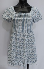 Market & Spruce Girls' The Pleated Puff Sleeve Dress AC2 White Medium (8/10) NWT