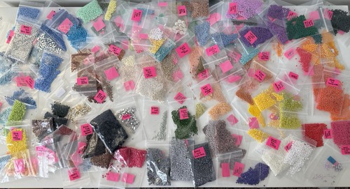 303 Bag Lot Diamond Painting Drills Replacement Beads Round Resin Colors Art Gem