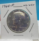 1964-P Kennedy Half Dollar 90% Silver Coin / Mint State Choice Uncirculated (A)
