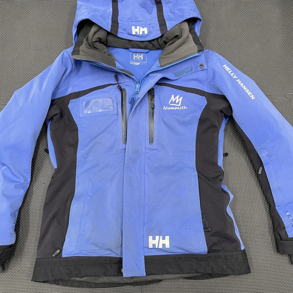 Helly Hansen Jacket Womens Medium Hooded Ski Coat Mammoth Resort FISCO Blue Blac - Image 2 of 4