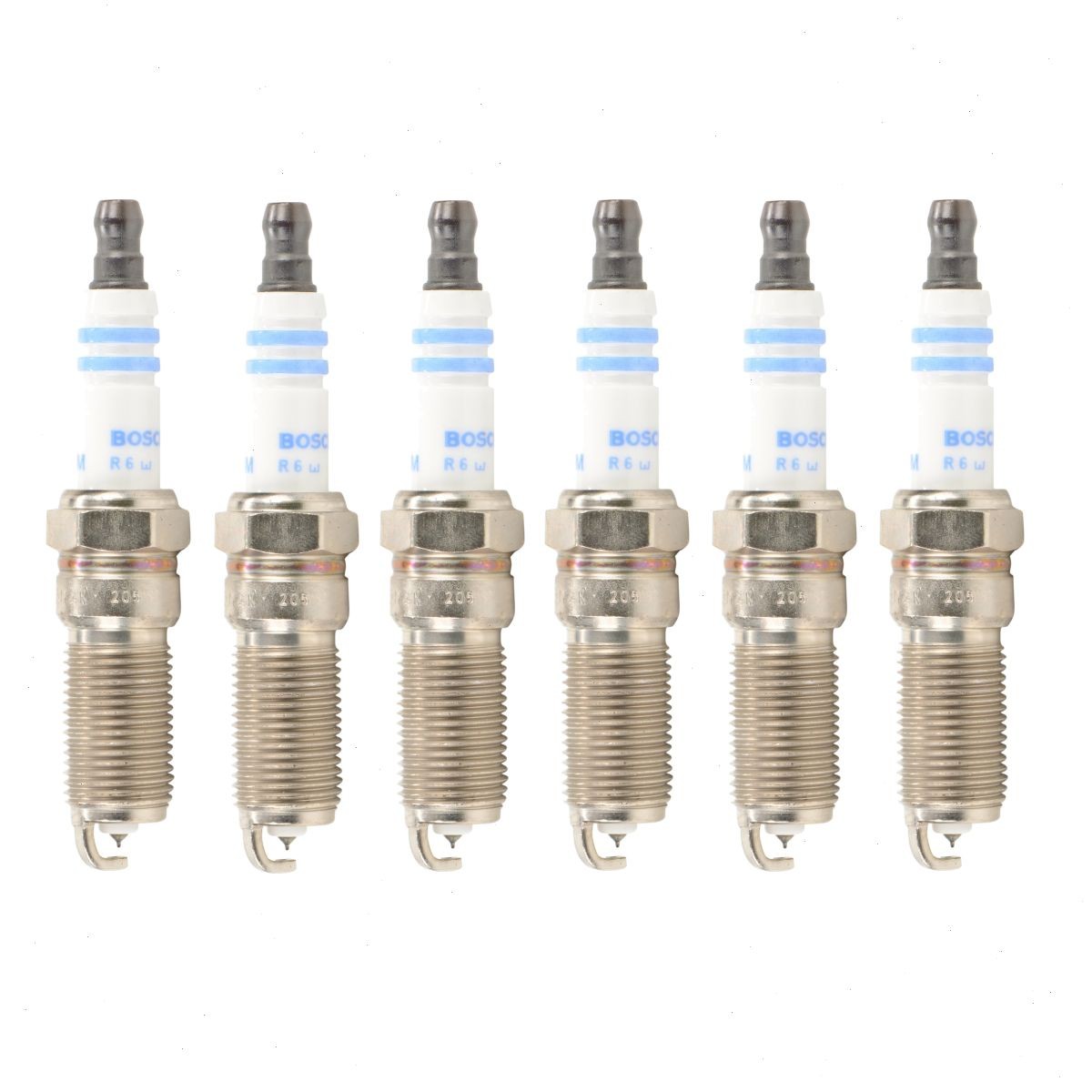 6 pc Bosch Double Platinum Spark Plugs for 2003-2008 Isuzu Ascender 4.2L L6 zf