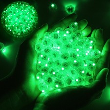 chzk 50pcs Balloon Lights Mini LED Round Long Standby Small, Green