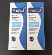 2 PACK PanOxyl 4 Benzoyl Peroxide Acne Face Body Wash Benzoyl Peroxide 6 oz