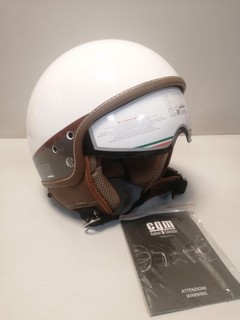 MotorradhelmCGM Granada – Demi Jet Helm für Herren Weiß L