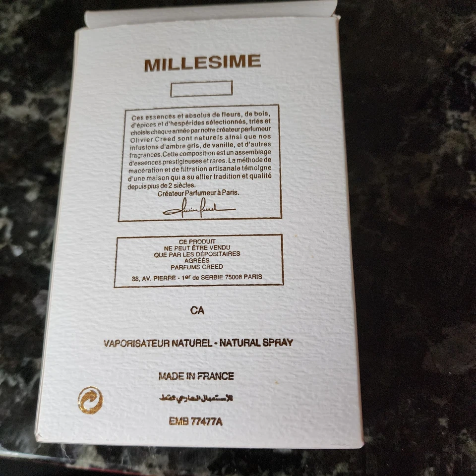 Creed Néroli Sauvage Millésime 75 ml Firmado por Olivier Creed Raro Auténtico Foto 3 de 3