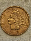 1909 Indian Head Penny Cent BU Condition. Diamonds. Error?