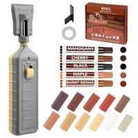 Nybq Laminat Reparaturset 24 StüCk Mit Schmelzwerkzeug Und 11 Farben Hartwachs
