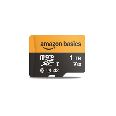 Amazon Basics 1TB microSDXC Card with Adapter 200MB/s Black