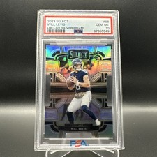 2023 PANINI SELECT DIE-CUT SILVER PRIZM #96 WILL LEVIS PSA 10