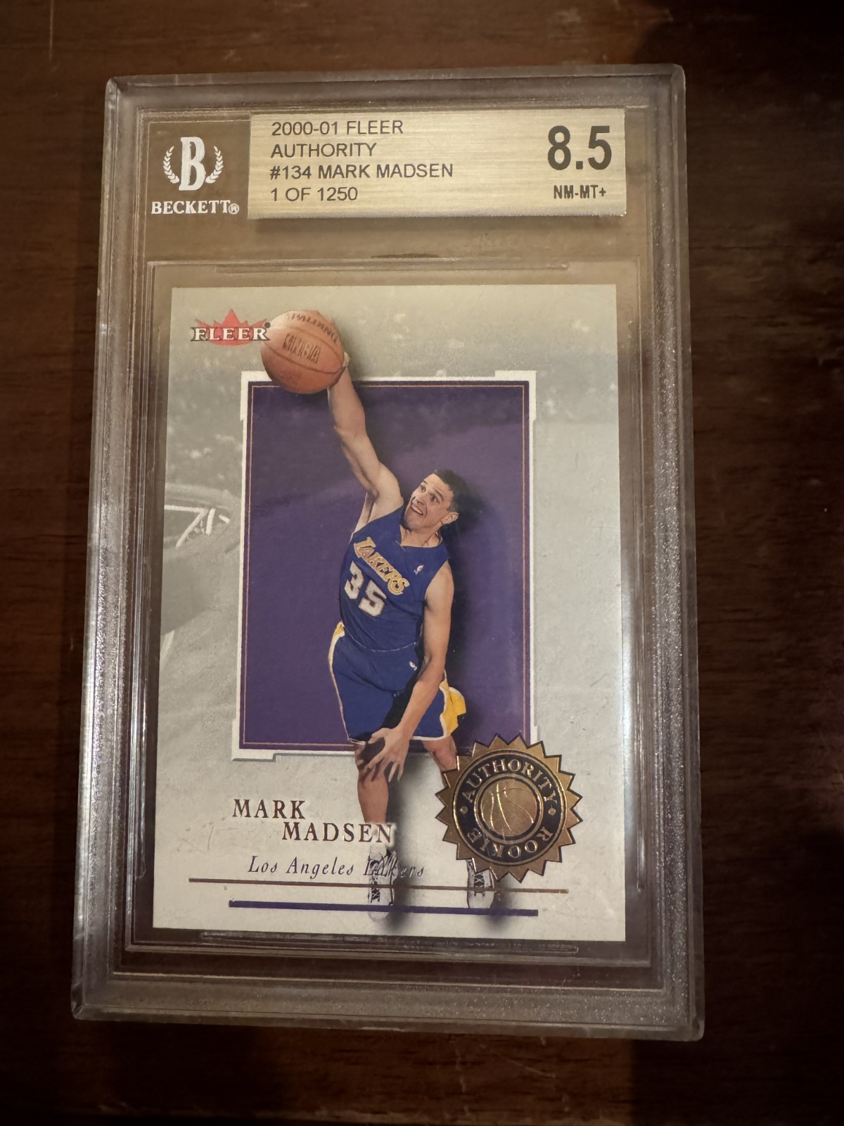 Mark Madsen #134 2000-01 Fleer Authority Basketball Rookies 1250