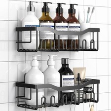 Shower Caddy 2 Pack,Adhesive Shower Organizer for Bathroom Storage&Home