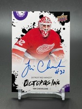 2025-26 UD Detroit Red Wings Centennial Octopus Ink OI-TC TIM CHEVELDAE Auto