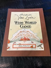 Vintage 1933 WIDE WORLD Board Game Board  S6 