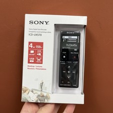 Sony UX Series Digital Voice Recorder ICDUX570BLK new IDC-UX570 oled screen