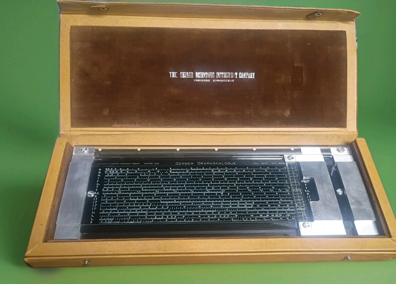 GERBER GRAPHANALOGUE,  Model GA-103, With Case,  Manual, graph Paper Insert.