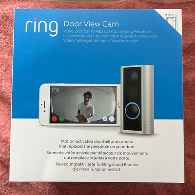 Neu + versiegelt Ring Guckloch Kamera Tür Sichtkamera 34-55 mm Video Türklingel Sicherheit