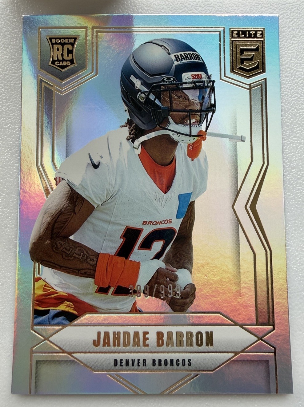 Jahdae Barron • 2025 Donruss Elite #168 RC Rookie 389/999 Broncos A580