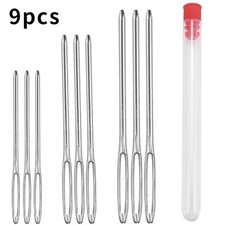 9 x Big Eye Blunt Darning Needles Tapestry Embroidery Sewing 52mm 60mm 70mm
