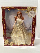 Holiday Barbie 2025 Doll Mattel Red Hair Gold Gown NIB