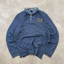 Brice Rugby Shirt Mens XL Since 1985 Embroidered Long Sleeve Top, Navy