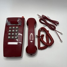 VINTAGE Traditional Red Wall Phone Bittel ha9888 41 T-25