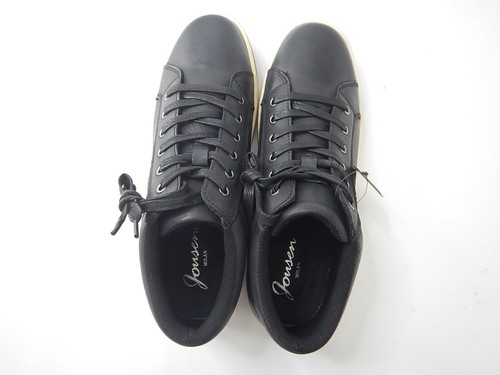 Jousen Men's Casual Leather High Top Sneakers, Black, Size 11 - Picture 6 of 6