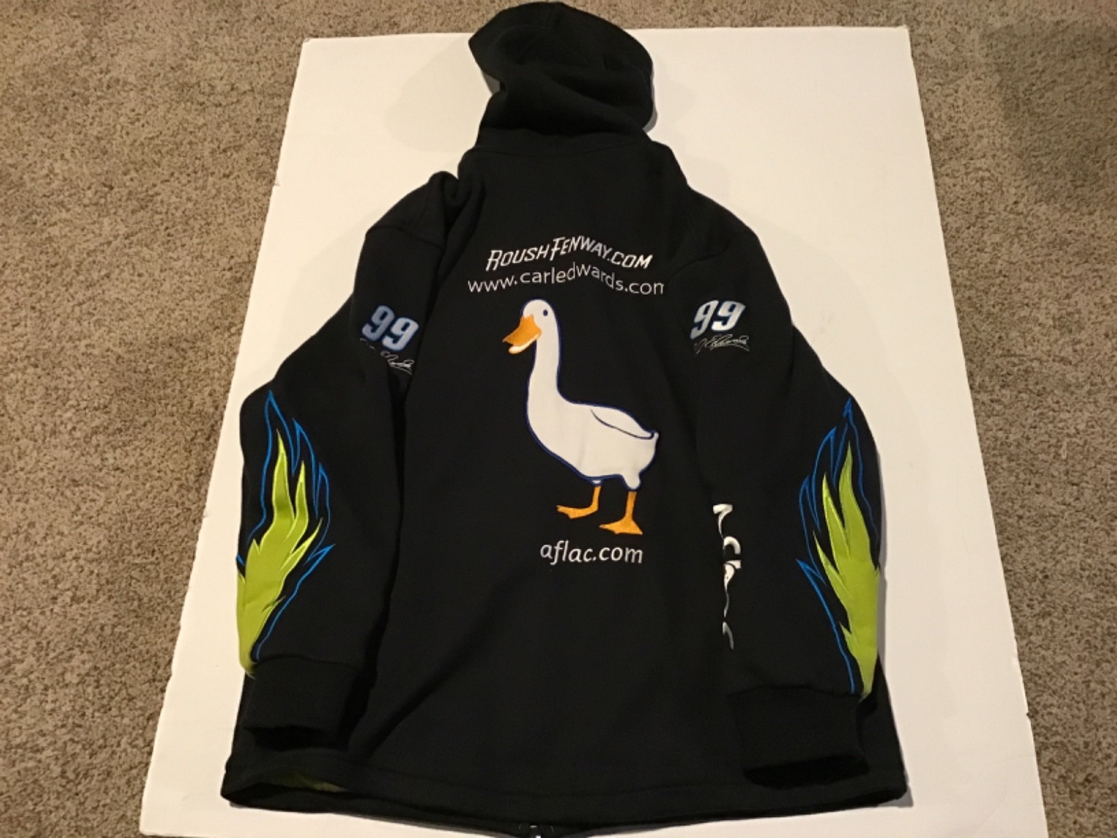Carl Edwards Aflac XL Chase Hoodie Excellent Condition Heavy Jacket