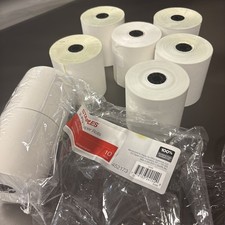 QTY=8: Staples 2 Part Carbonless Cash Register/POS Rolls, 3" x 90' 718103241540