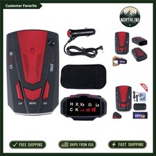 Advanced 360 GPS Radar Detector with Voice Alerts for Ultimate Driving Safety