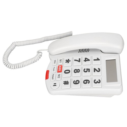 LD-265CID Duży przycisk Telefon przewodowy One Touch Dial Zestaw głośnomówiący Identyfikator dzwoniącego Telefon FY - Zdjęcie 20 z 22