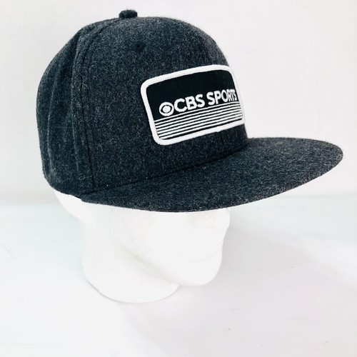 Gorra de lana gris con logotipo de CBS SPORTS gorra ajustable para adultos nueva sin etiquetas - Imagen 2 de 11