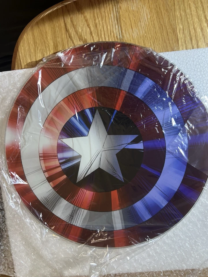 Tábua de corte de vidro Marvel Avengers Capitão América super-herói - Imagem 4 de 4