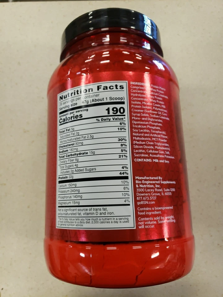 BSN Syntha-6 Batido Proteína Vainilla Helado 2.91 lb caducidad 27/09 Foto 3 de 4
