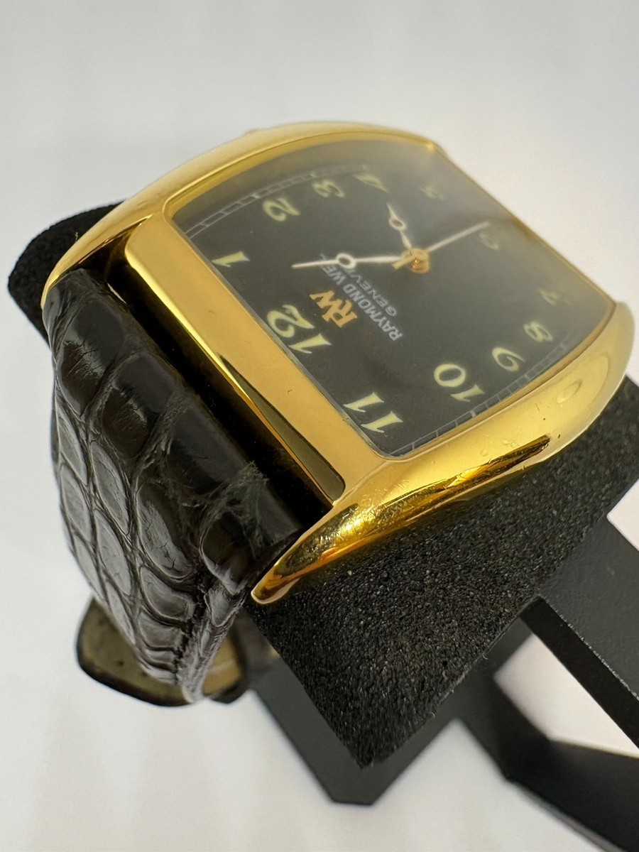 Rare Vintage】 Raymond Weil Geneve 2661 18k Gold Plated Winding